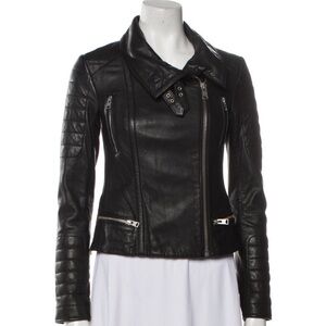 AllSaints Lamb Leather Biker Jacket
Size: XS | US0, UK4